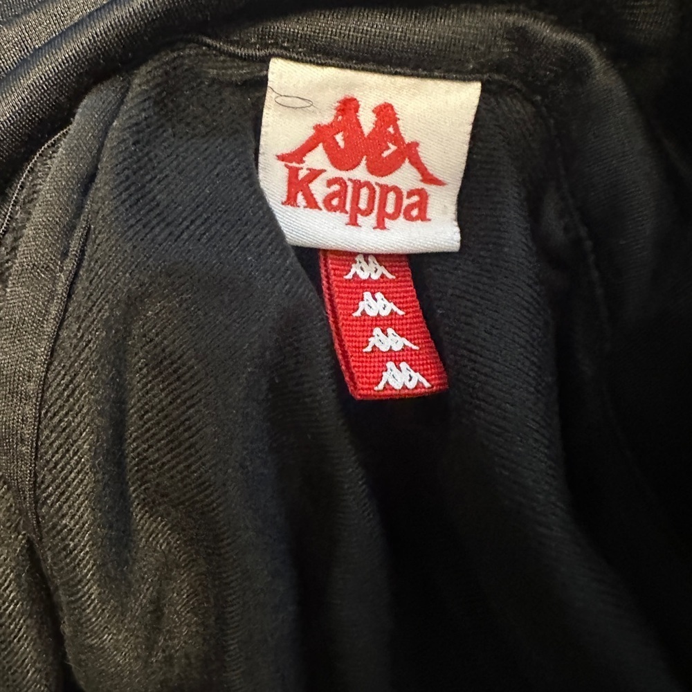 Kappa Womens Black & White Banda Anniston Track Jacket Size XLarge VINTAGE - Picture 12 of 12